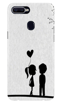 Cute Kid Couple Mobile Back Case for Oppo A12 (Design - 283)