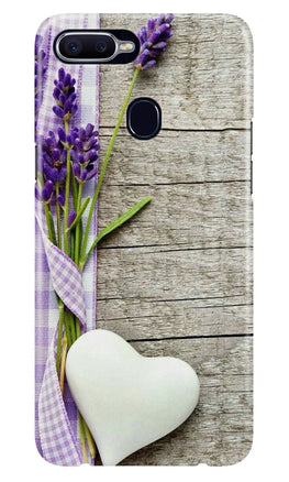 White Heart Case for Oppo A5s (Design No. 298)