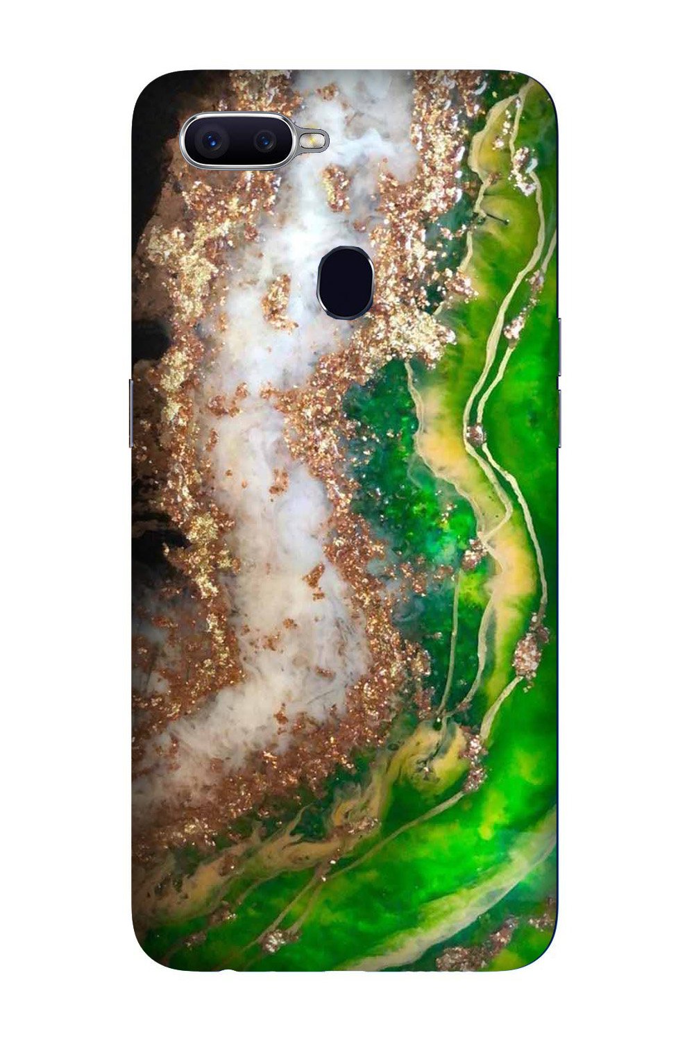Marble Texture Mobile Back Case for Oppo R15 Pro  (Design - 307)