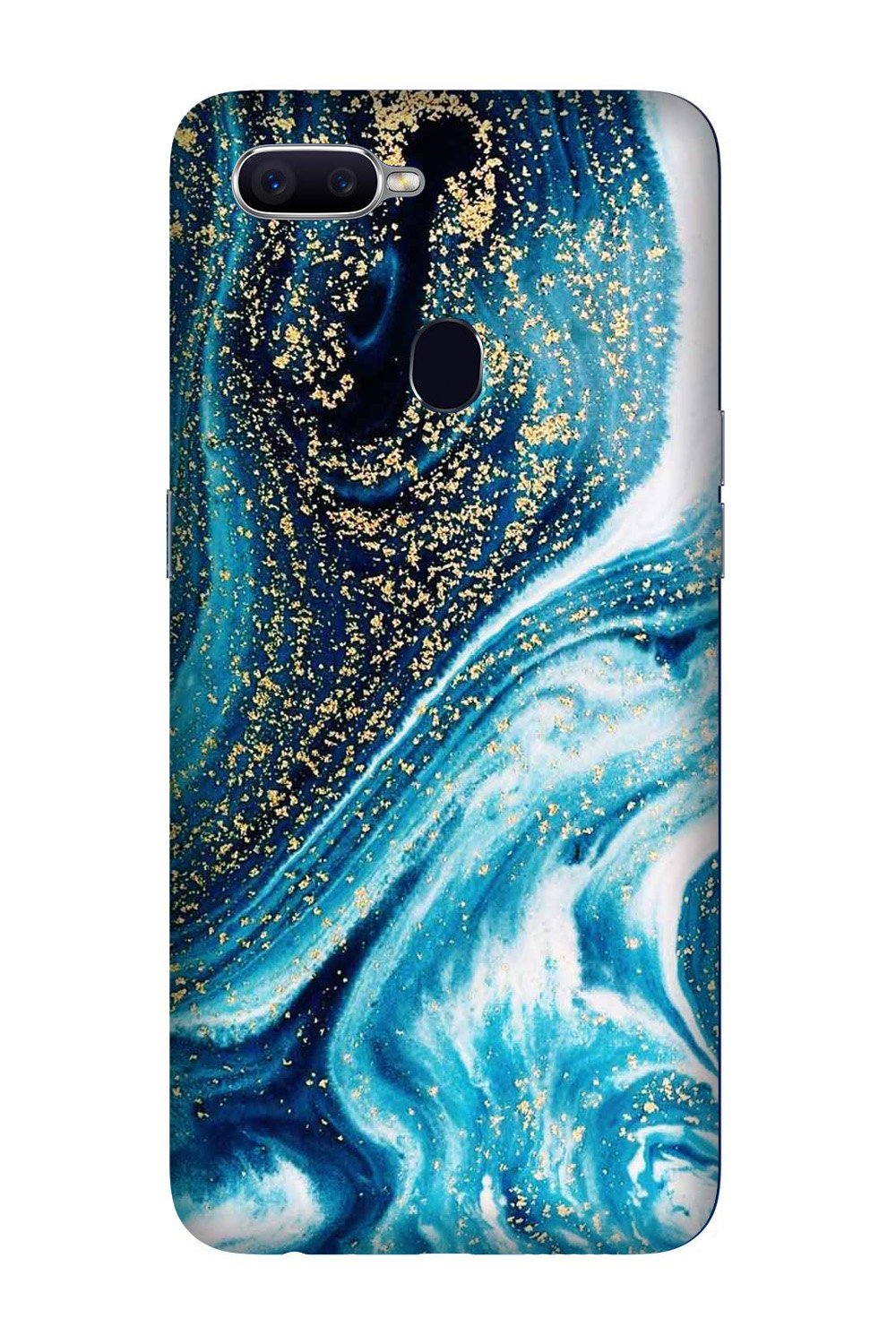 Marble Texture Mobile Back Case for Oppo R15 Pro  (Design - 308)