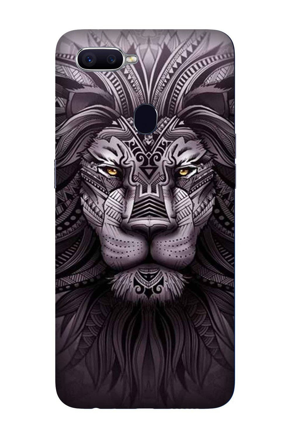 Lion Mobile Back Case for Oppo R15 Pro  (Design - 315)
