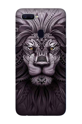 Lion Mobile Back Case for Oppo F9  (Design - 315)