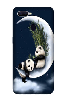 Panda Moon Mobile Back Case for Oppo A12 (Design - 318)