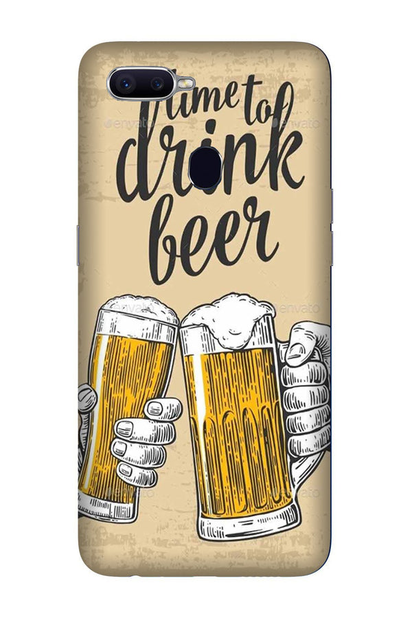 Drink Beer Mobile Back Case for Oppo A5s  (Design - 328)