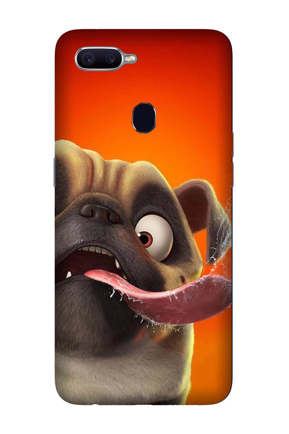 Dog Mobile Back Case for Oppo A7(Design - 343)