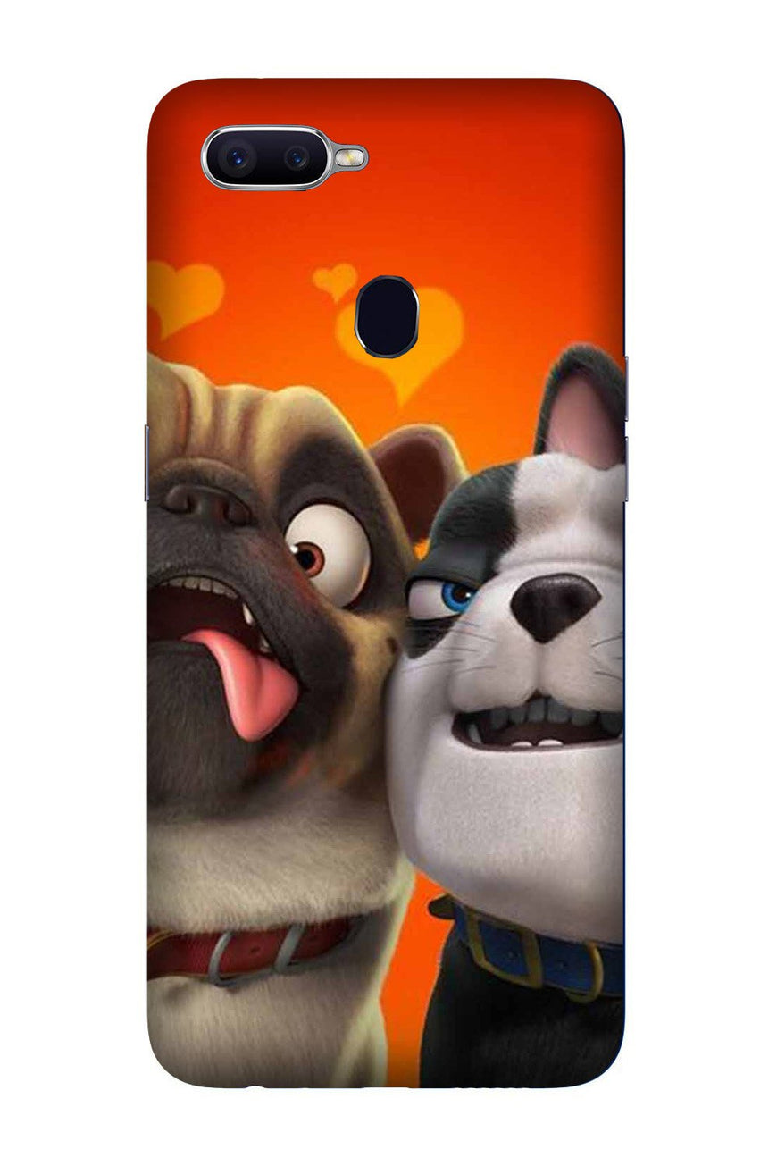 Dog Puppy Mobile Back Case for Oppo A7  (Design - 350)