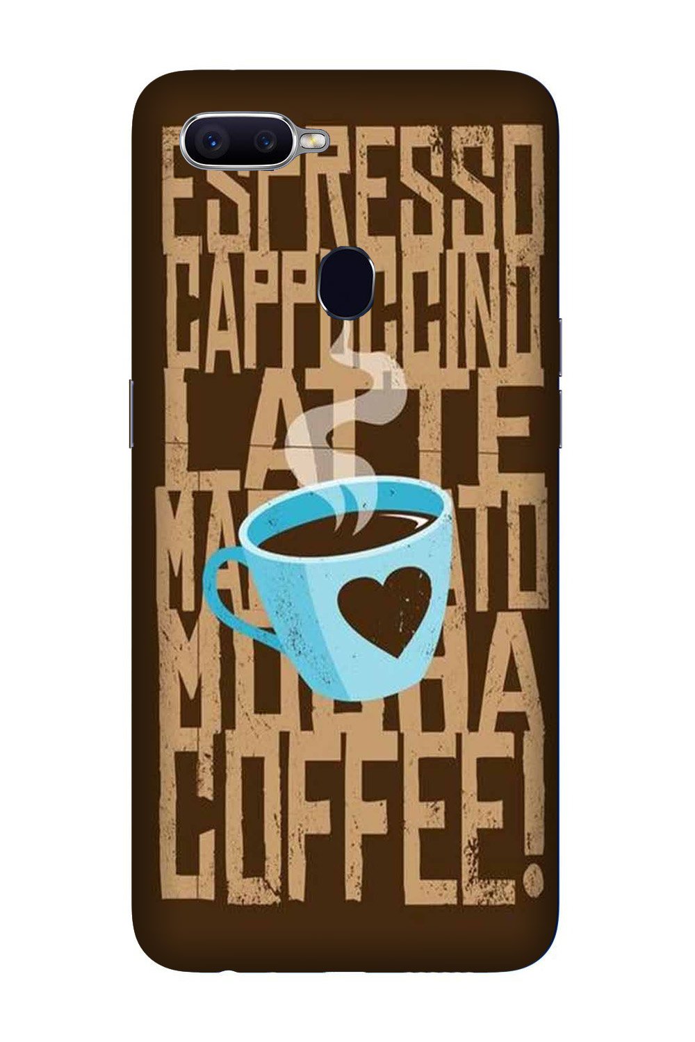 Love Coffee Mobile Back Case for Oppo F9 Pro  (Design - 351)