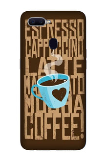 Love Coffee Mobile Back Case for Oppo A12 (Design - 351)