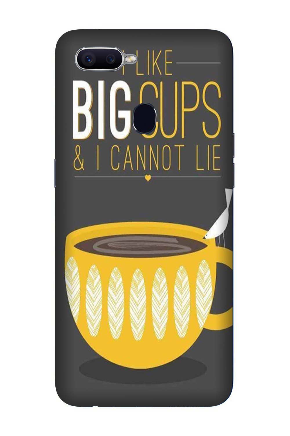 Big Cups Coffee Mobile Back Case for Oppo F9 Pro  (Design - 352)