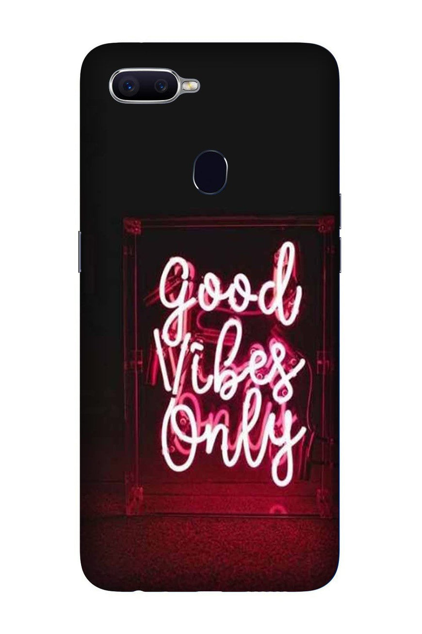 Good Vibes Only Mobile Back Case for Oppo A5  (Design - 354)