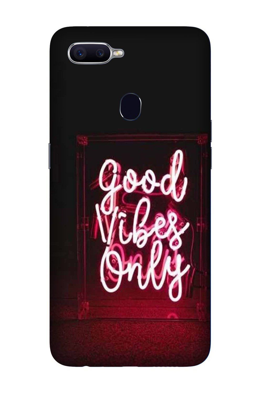 Good Vibes Only Mobile Back Case for Oppo A7  (Design - 354)