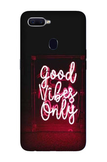 Good Vibes Only Mobile Back Case for Oppo A12 (Design - 354)