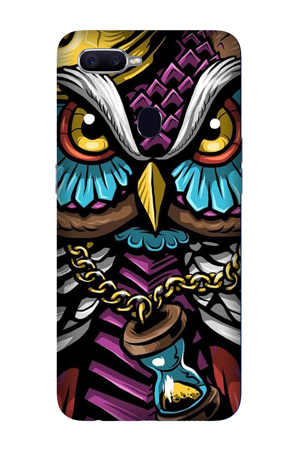 Owl Mobile Back Case for Oppo A12 (Design - 359)