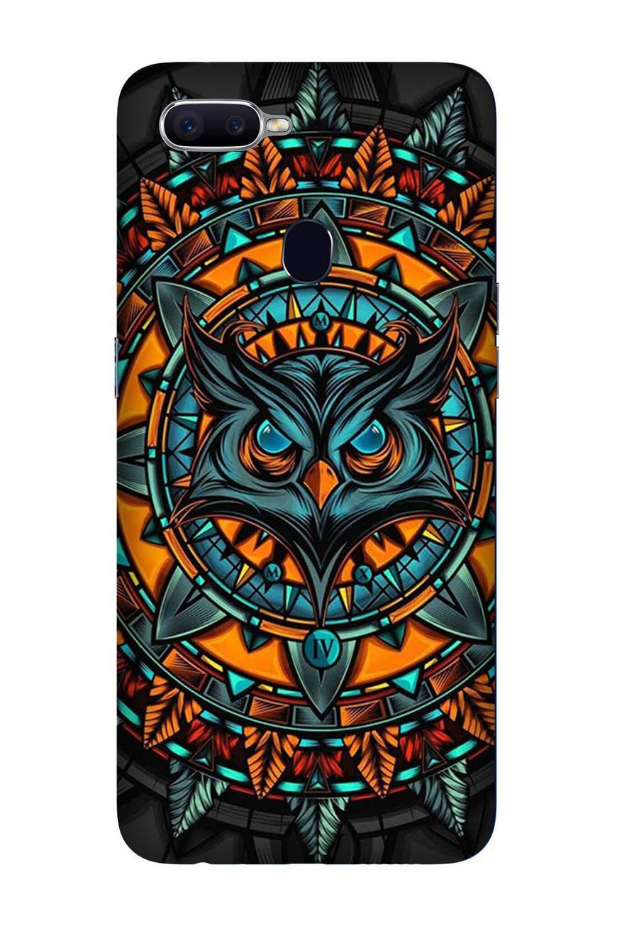Owl Mobile Back Case for Oppo A12 (Design - 360)