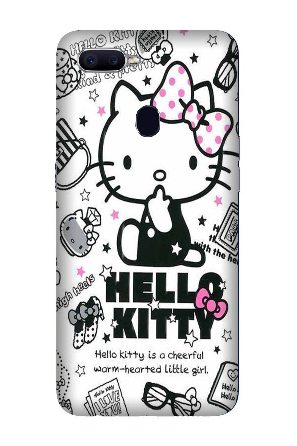 Hello Kitty Mobile Back Case for Oppo A5s  (Design - 361)