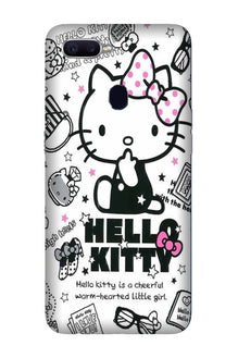 Hello Kitty Mobile Back Case for Oppo F9  (Design - 361)