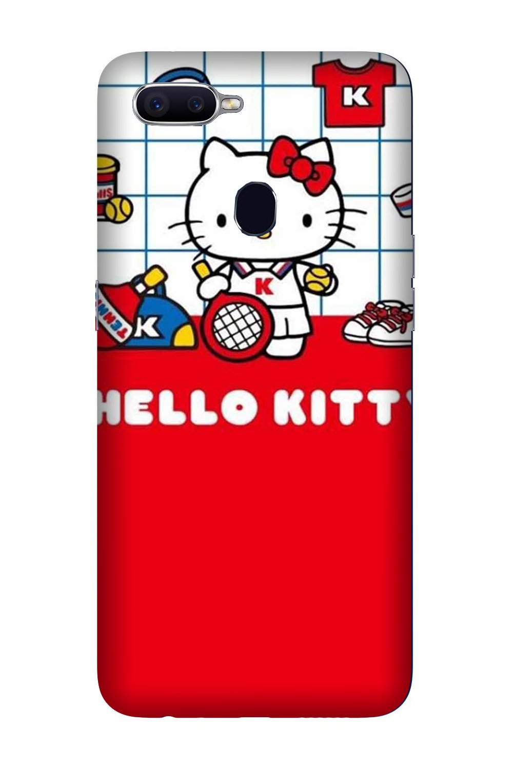 Hello Kitty Mobile Back Case for Oppo R15 Pro  (Design - 363)