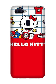 Hello Kitty Mobile Back Case for Oppo F9  (Design - 363)