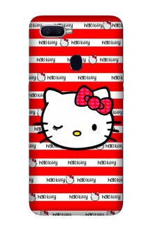 Hello Kitty Mobile Back Case for Oppo A5  (Design - 364)