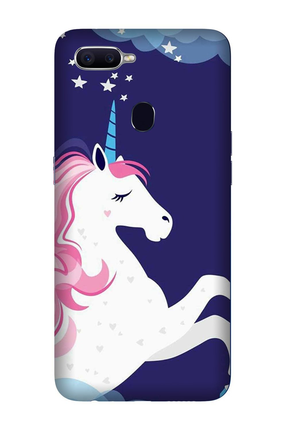 Unicorn Mobile Back Case for Oppo A7(Design - 365)