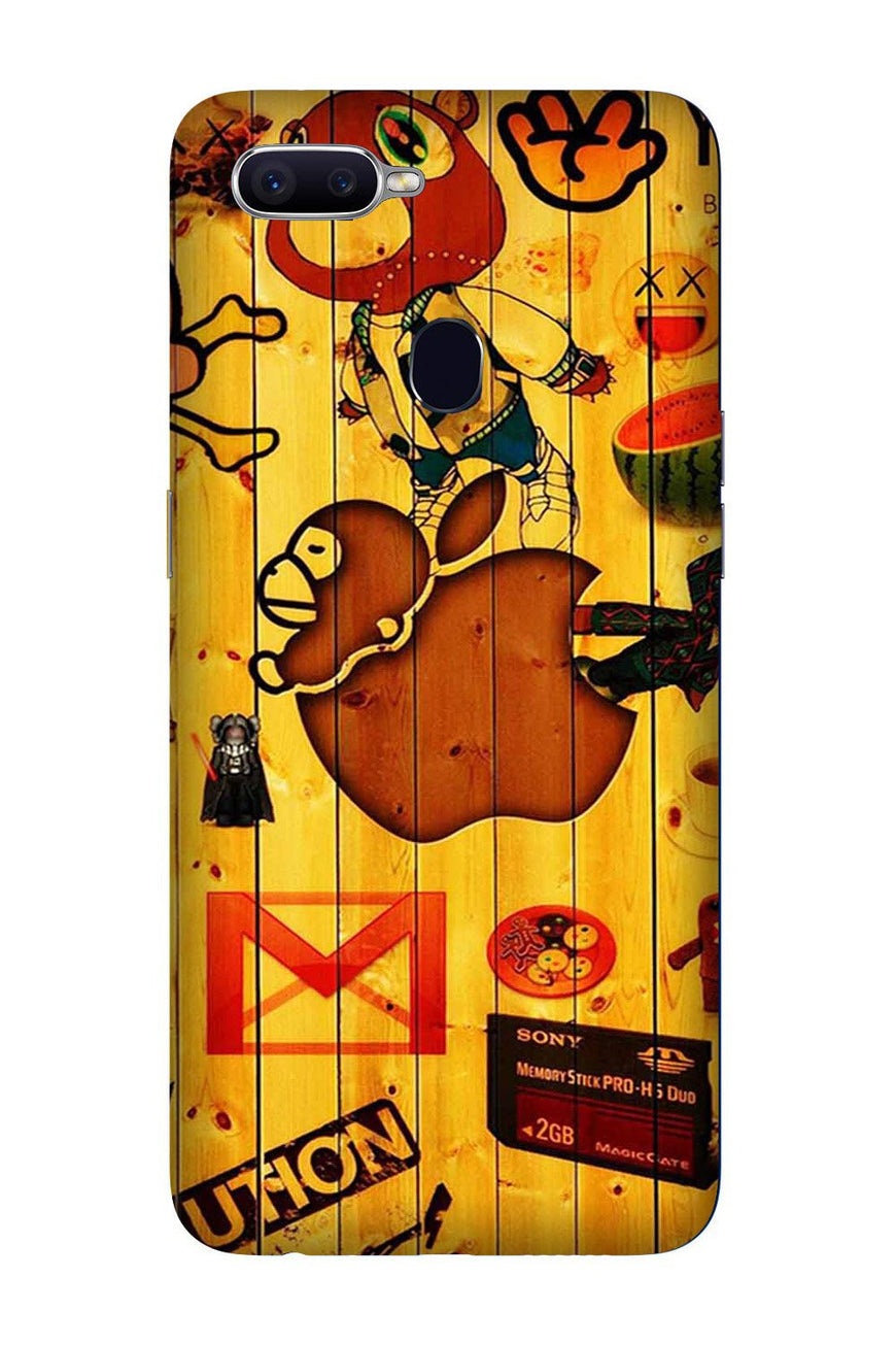 Wooden Texture Mobile Back Case for Oppo F9 Pro  (Design - 367)