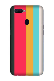 Color Pattern Mobile Back Case for Oppo F9  (Design - 369)
