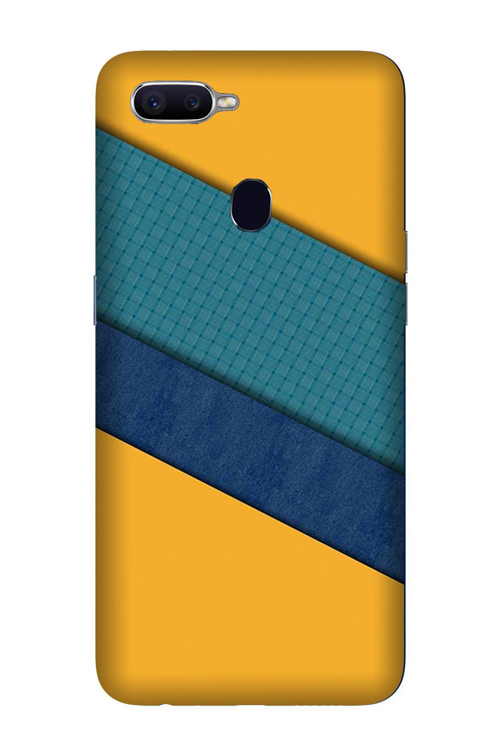 Diagonal Pattern Mobile Back Case for Oppo R15 Pro  (Design - 370)