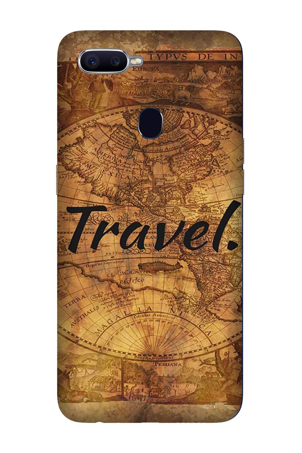 Travel Mobile Back Case for Oppo R15 Pro  (Design - 375)