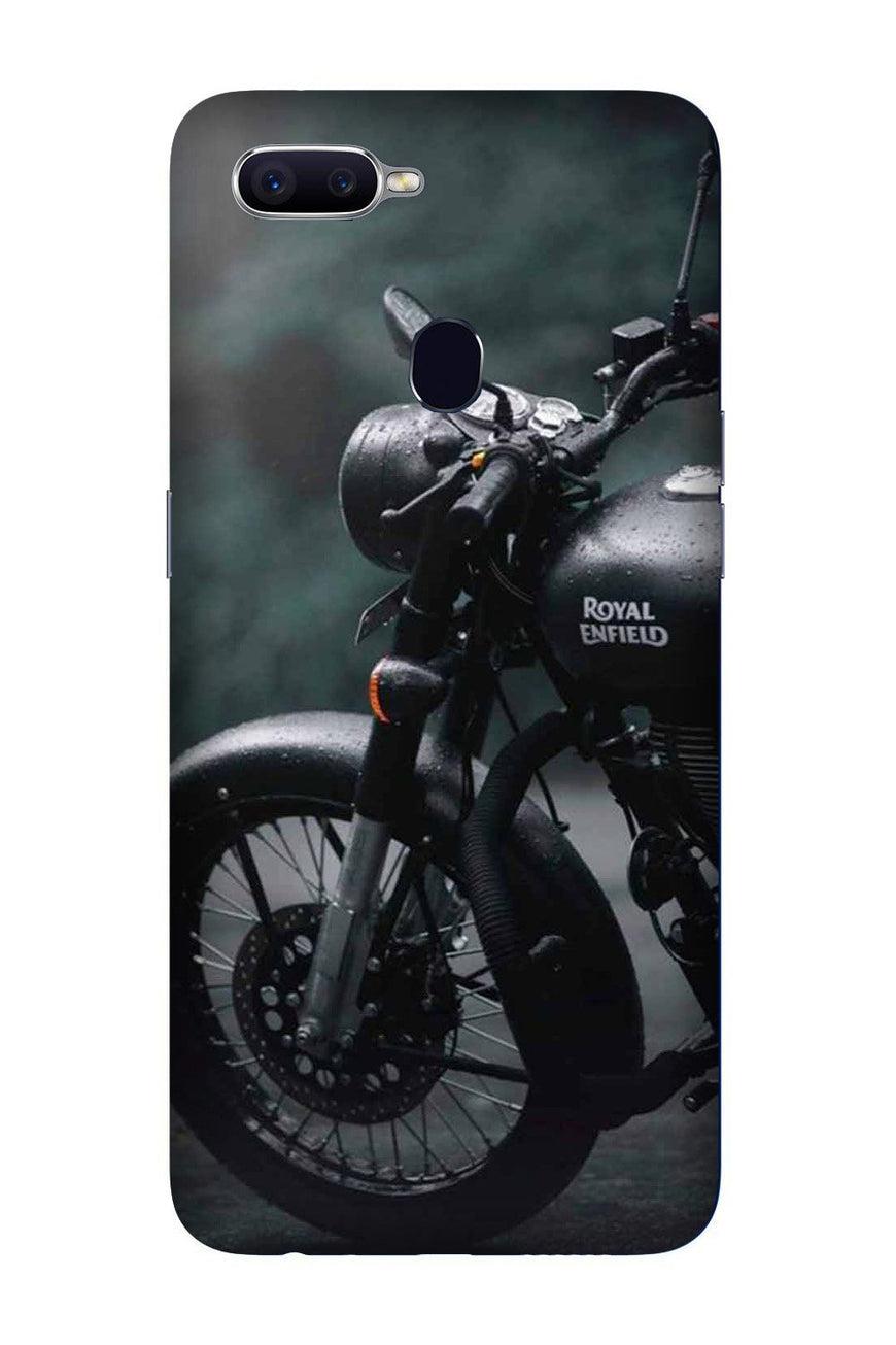 Royal Enfield Mobile Back Case for Oppo A12 (Design - 380)