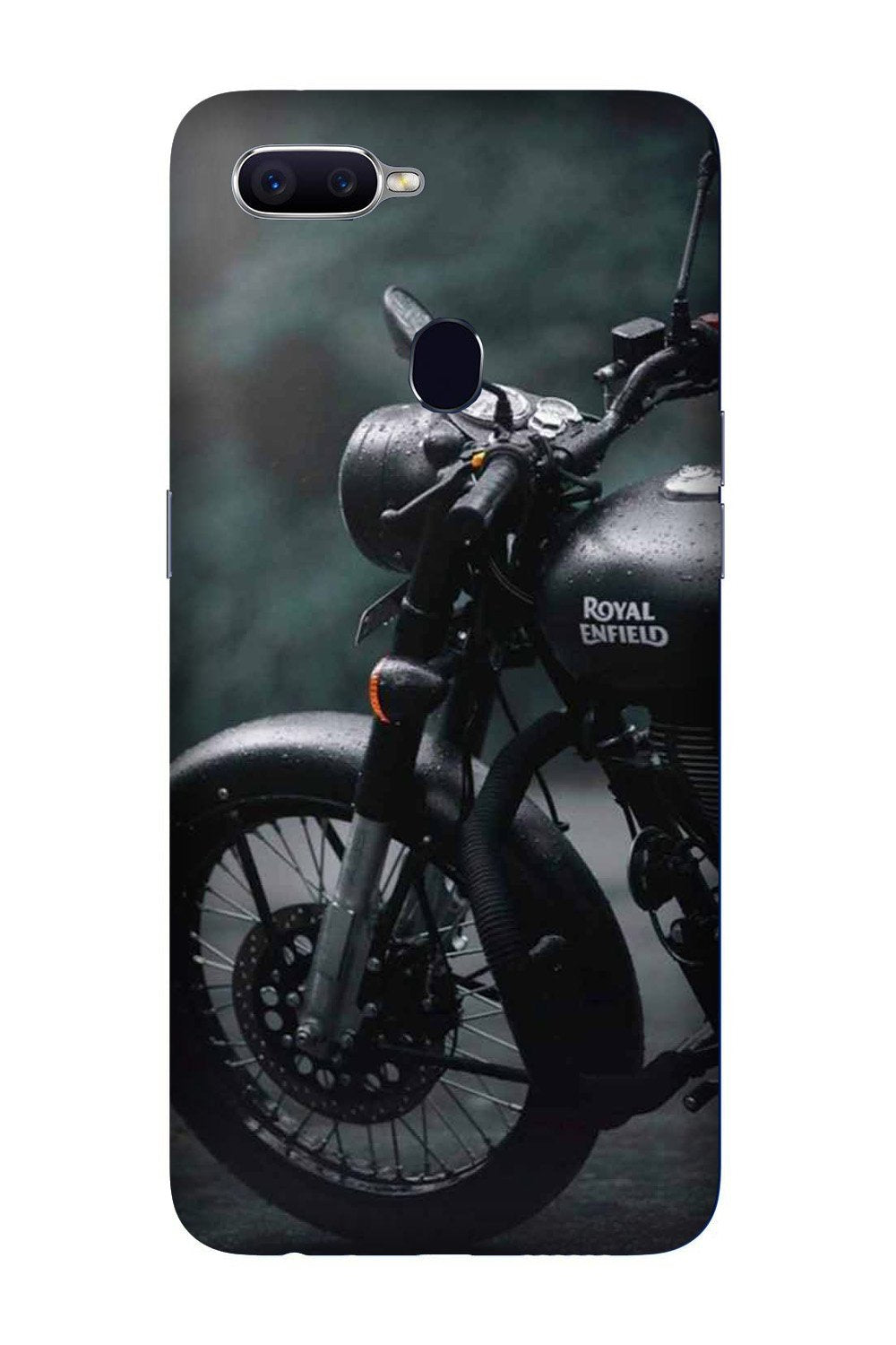 Royal Enfield Mobile Back Case for Oppo A5s  (Design - 380)