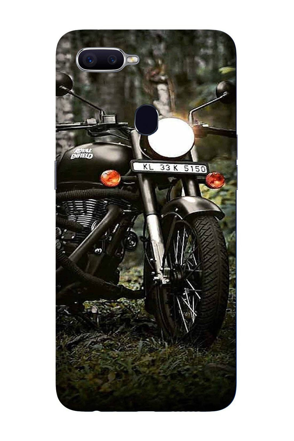 Royal Enfield Mobile Back Case for Oppo A5s  (Design - 384)