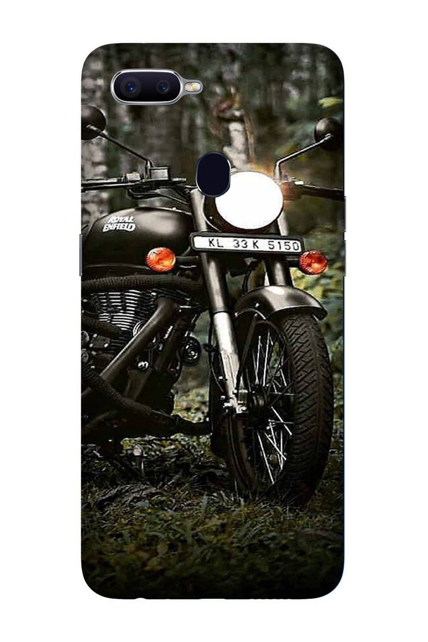 Royal Enfield Mobile Back Case for Oppo A7  (Design - 384)