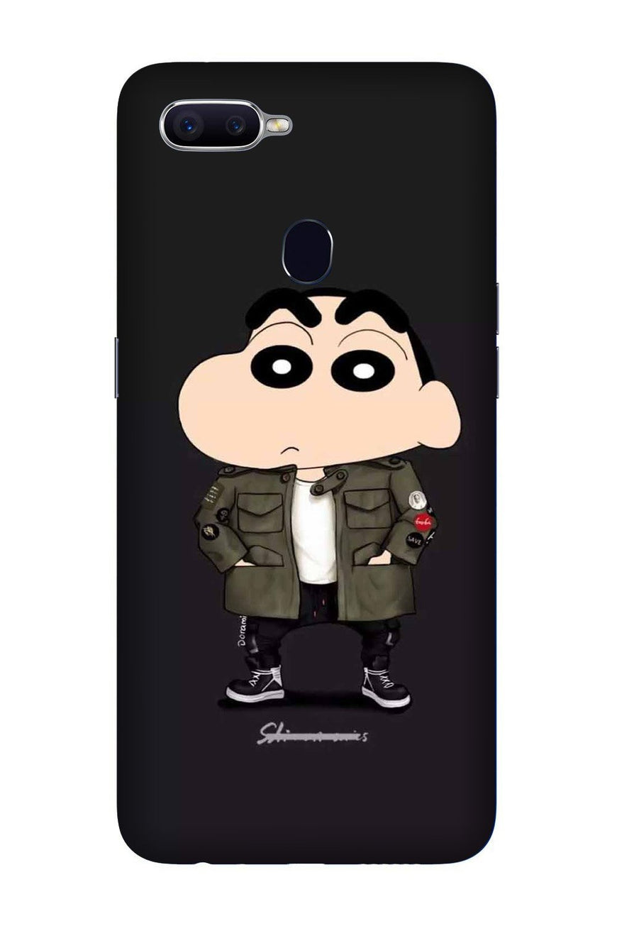 Shin Chan Mobile Back Case for Oppo A5s  (Design - 391)