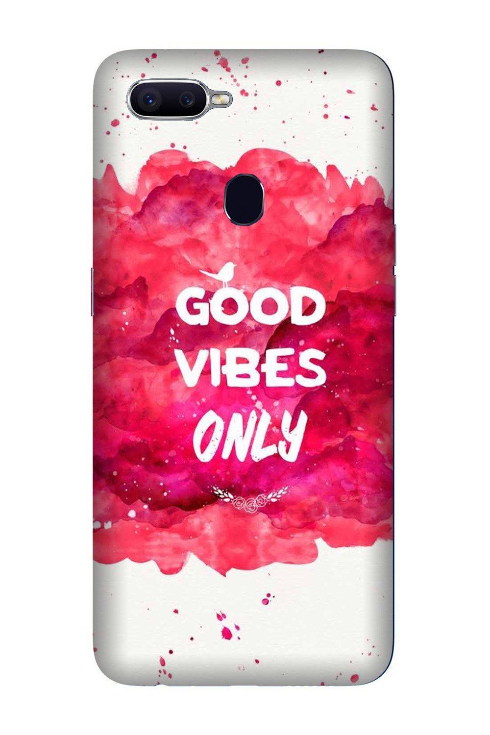 Good Vibes Only Mobile Back Case for Oppo F9  (Design - 393)