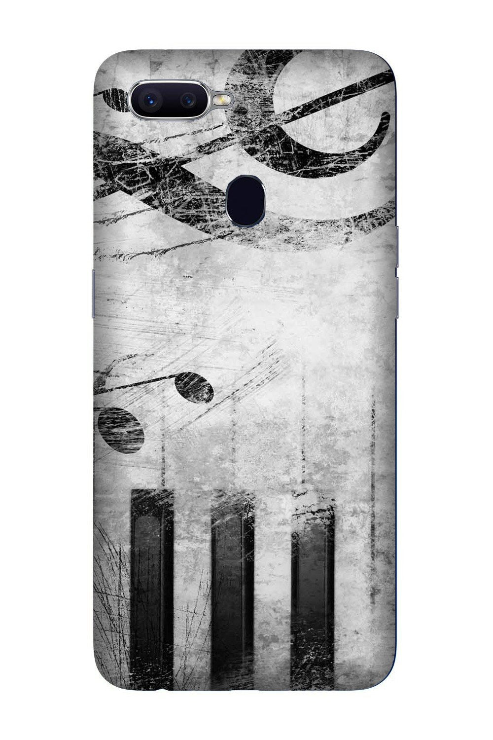 Music Mobile Back Case for Oppo A7  (Design - 394)
