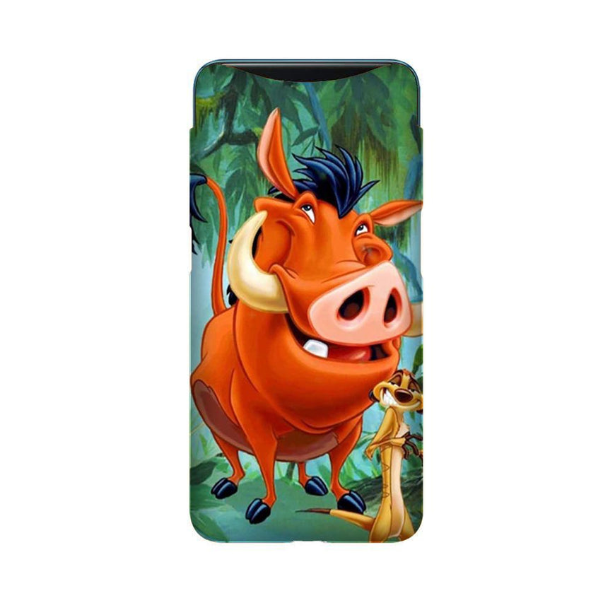 Timon and Pumbaa Mobile Back Case for Oppo Find X  (Design - 305)