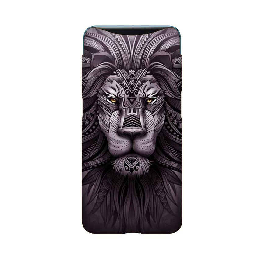 Lion Mobile Back Case for Oppo Find X  (Design - 315)
