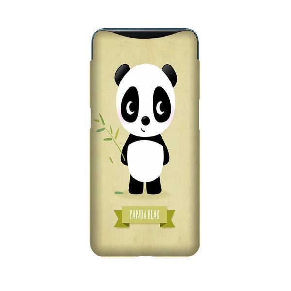 Panda Bear Mobile Back Case for Oppo Find X  (Design - 317)