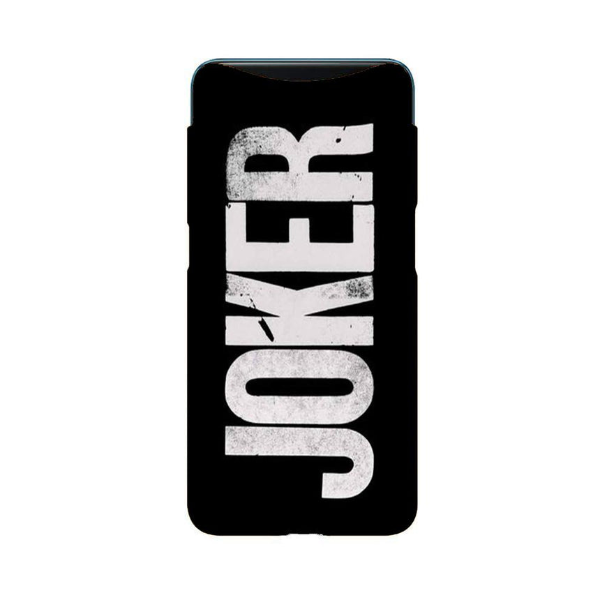 Joker Mobile Back Case for Oppo Find X  (Design - 327)