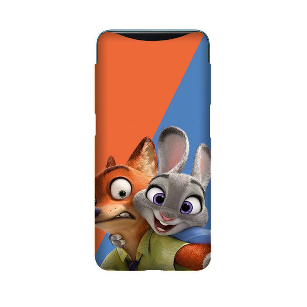 Cartoon Mobile Back Case for Oppo Find X  (Design - 346)