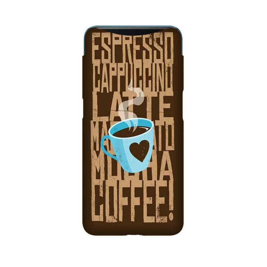 Love Coffee Mobile Back Case for Oppo Find X  (Design - 351)