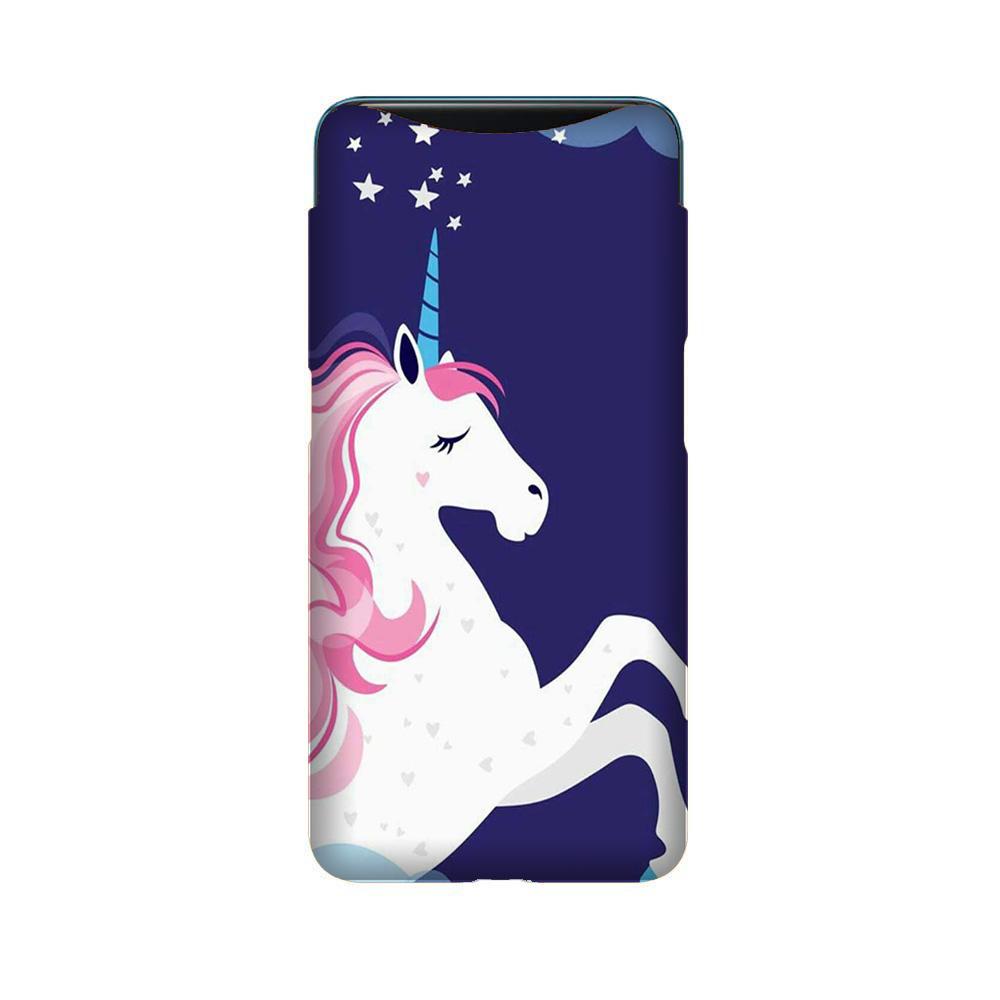 Unicorn Mobile Back Case for Oppo Find X  (Design - 365)