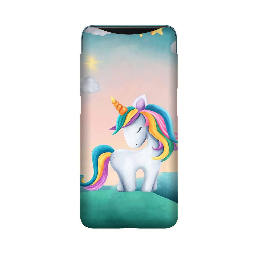 Unicorn Mobile Back Case for Oppo Find X  (Design - 366)