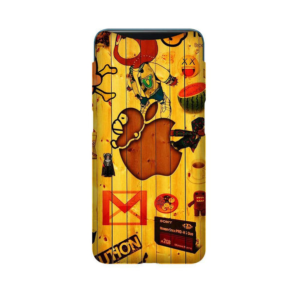 Wooden Texture Mobile Back Case for Oppo Find X  (Design - 367)