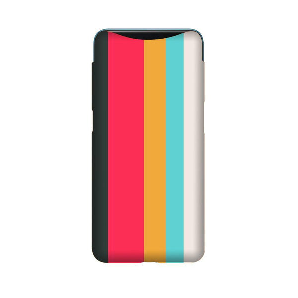 Color Pattern Mobile Back Case for Oppo Find X  (Design - 369)