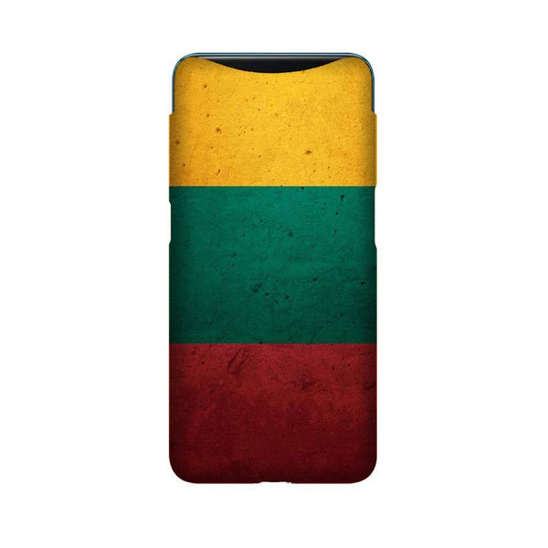 Color Pattern Mobile Back Case for Oppo Find X  (Design - 374)