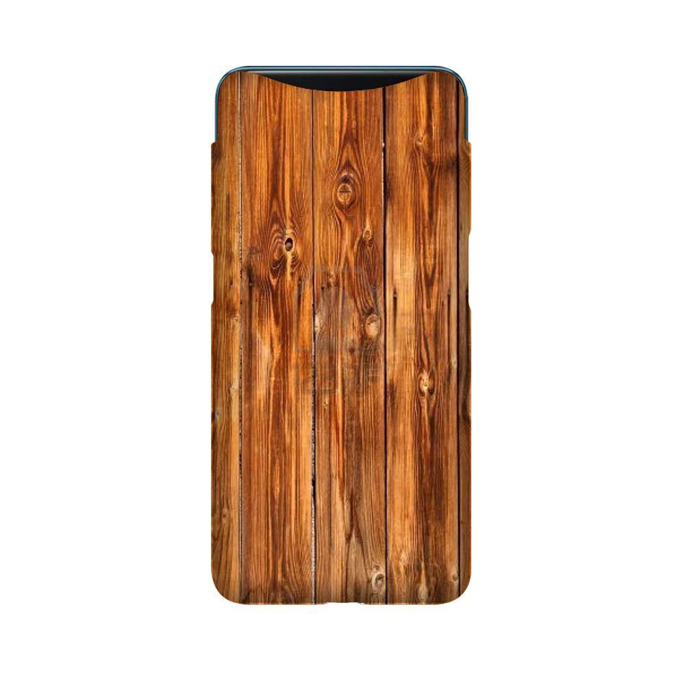 Wooden Texture Mobile Back Case for Oppo Find X  (Design - 376)