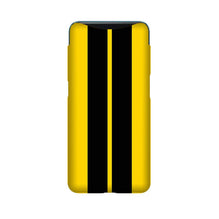 Black Yellow Pattern Mobile Back Case for Oppo Find X  (Design - 377)