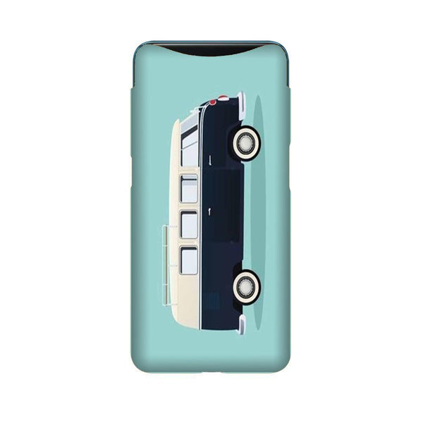 Travel Bus Mobile Back Case for Oppo Find X  (Design - 379)