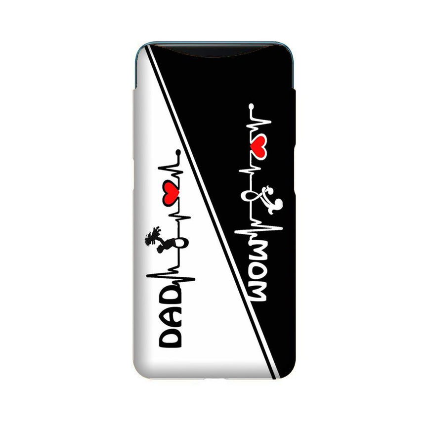 Love Mom Dad Mobile Back Case for Oppo Find X  (Design - 385)